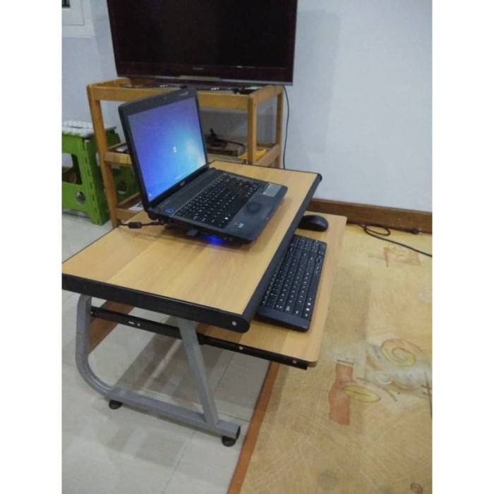 Pinaplepan Meja Laptop Komputer Minimalis Lesehan Ergonomis Diy Rakit Sendiri