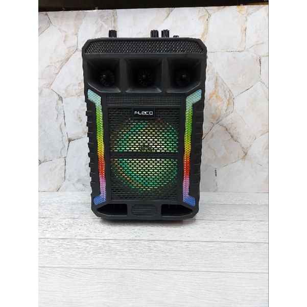 Speaker Portable Bluetooth Free Mic 3000W 8&quot; Fleco F 8606NF ORIGINAL