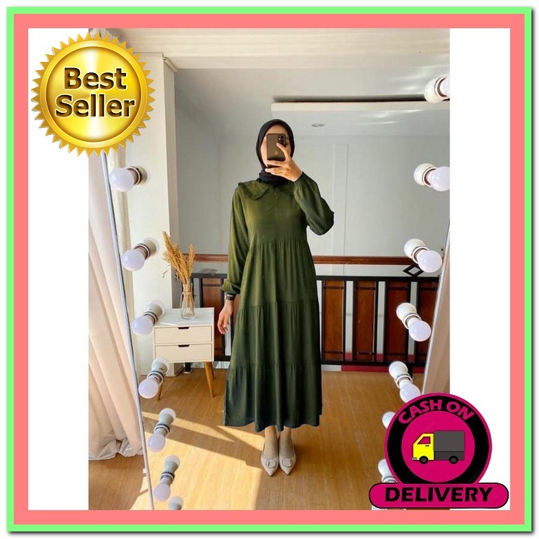 Baju Pesta Wanita Muslim Kondangan Brukat Mewah Elegan Gaun Muslimah Terbaru 2021 2022 Maxy Hiliya L