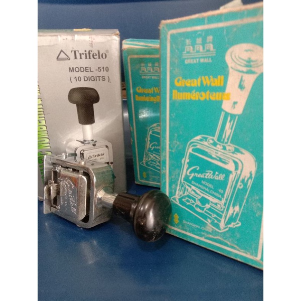 

Numbering Numerator Great Wall Model 45 Trifelo Model 510