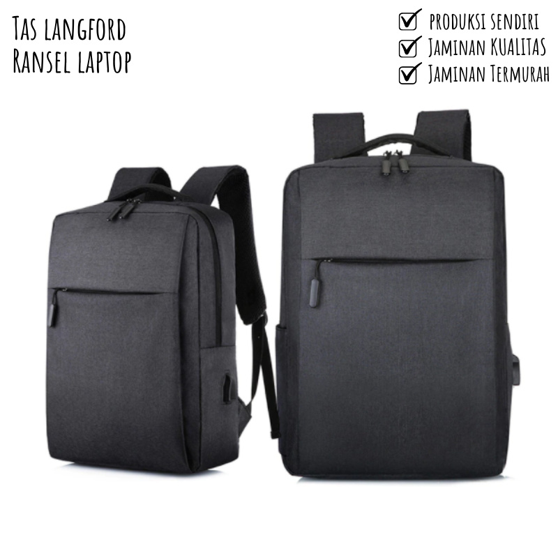 Tas Ransel Cewek Wanita Pria - Ransel Laptop 14 Inch Import Murah Terbaru Cewek Perempuan Pria