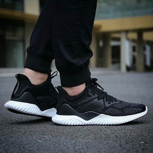 Adidas Alphabounce Beyond Black White Premium