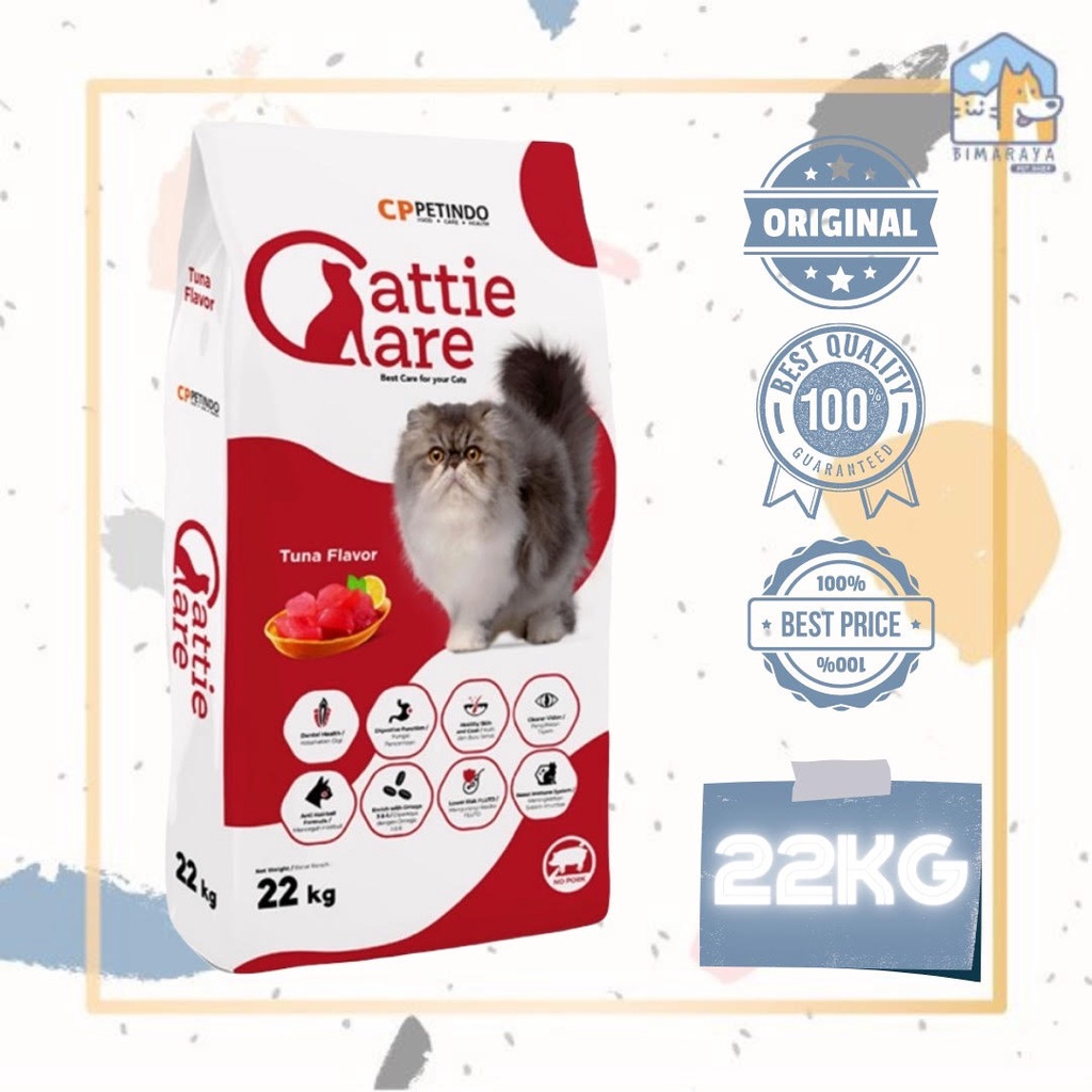 CATTIE CARE CAT FOOD / MAKANAN KUCING 20KG FRESHPACK (KHUSUS EKSPEDISI)