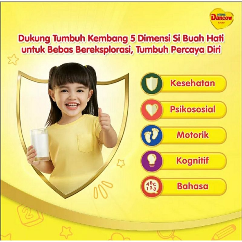 DANCOW 3+ RASA VANILA 1 Kg Susu Pertumbuhan anak usia 3-5 tahun