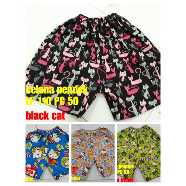  Celana  pendek  jumbo  kartun  50rb dapat 4pcs Celana  