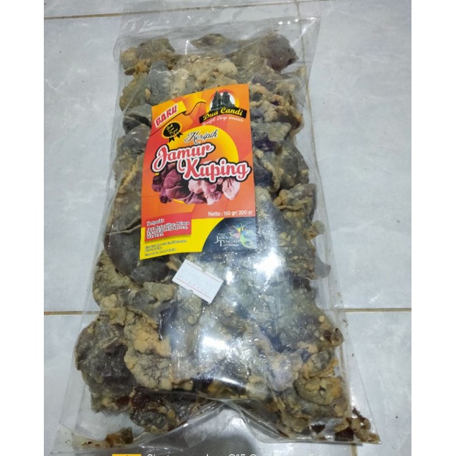 

KERIPIK JAMUR KUPING MAKANAN KHAS WONOSOBO CAP DUA CANDI