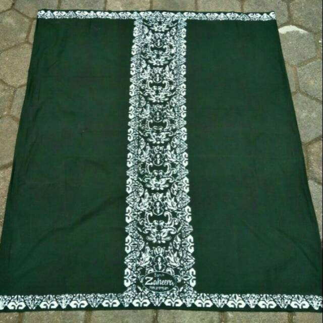 Sarung polos warna hijau / batik zaheera ijo botol / sarung batk polos