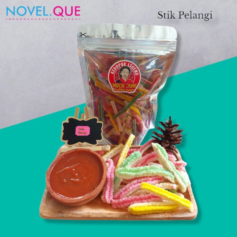 

Kerupuk Mentah - Kerupuk Stik Pelangi Kering