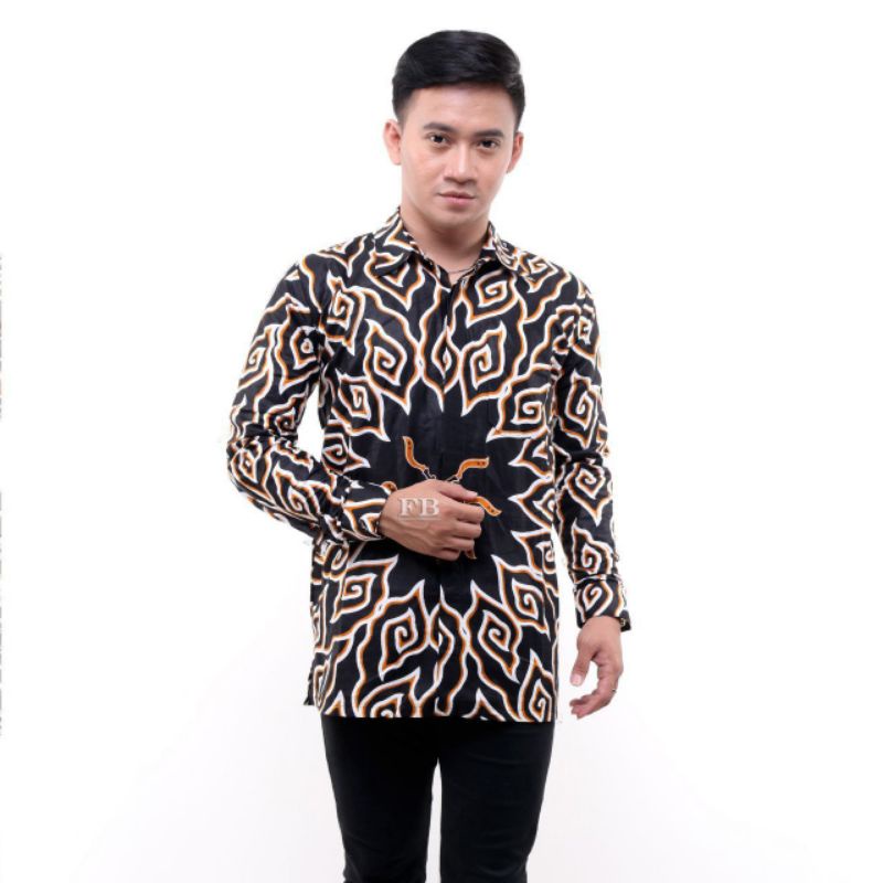 { bisa cod} DOlby dolbi kemeja pria batik modern