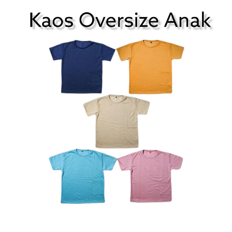 Baju Oversize Anak (6th - 12th) Unisex / Baju Anak  / Baju Oversize Anak / Kaos Oversize Anak / Baju Anak Pocked / Baju Anak Saku