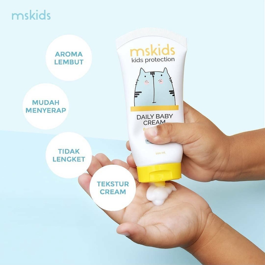 MSKIDS Daily Baby Cream Krim Perawatan Wajah dan Badan Bayi