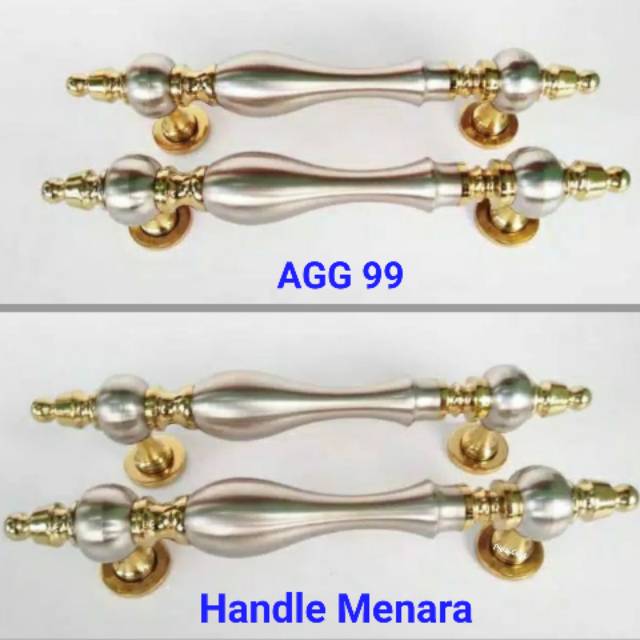 Pull Handle pintu kuningan Long Handle gagang pintu kuningan