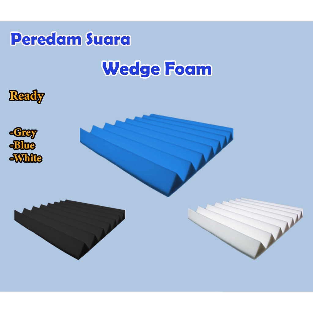 Accoustic Foam Wedge Zigzag - Busa Peredam Studio Musik 50x50cm