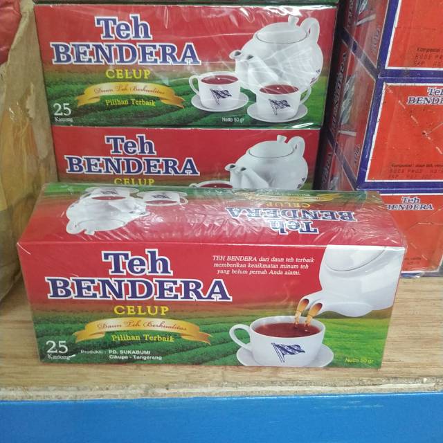  Teh  Bendera  Celup isi 25 kantong Shopee Indonesia