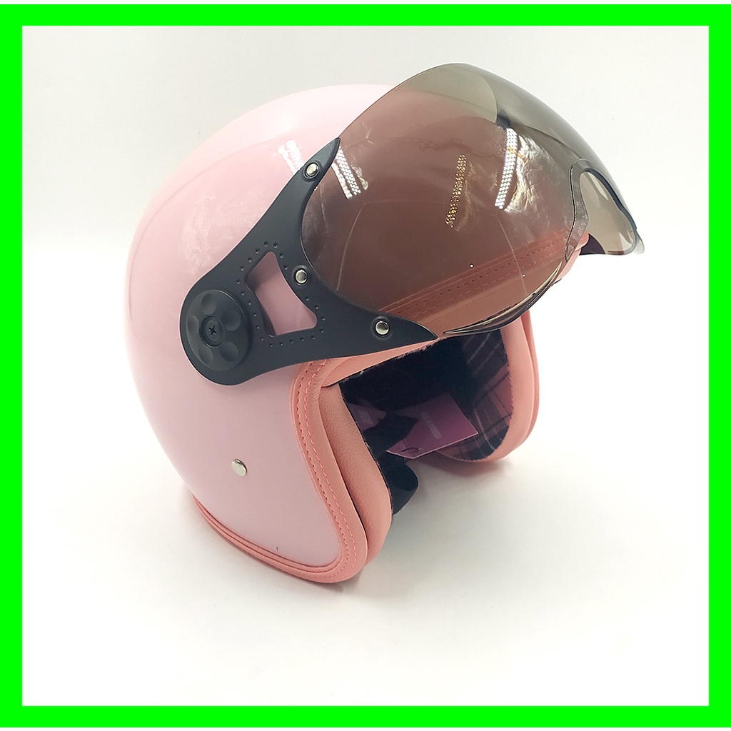 Helm Retro Wanita SADA ROSA NEW FLANEL PASTEL