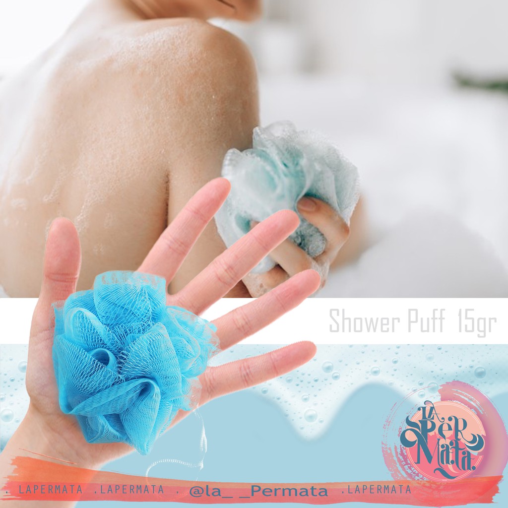 SPONS MANDI JARING / SPON MANDI SHOWER NET / SPONS JARING WARNA / BATH PUFF - LPM Shop