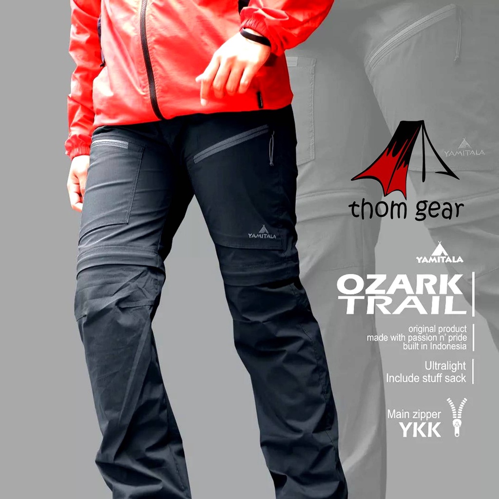 Yamitala Ozark Trail Unisex Celana Panjang Gunung Outdoor Hiking Sambung Pria Wanita Laki Laki Cewek Cewe Cowok Cowo Dewasa Quickdry Stretch Elastis Slim Fit Reguler Karet Pinggang Original Terbaru Ukuran S Xl 27 Jumbo Thomgear