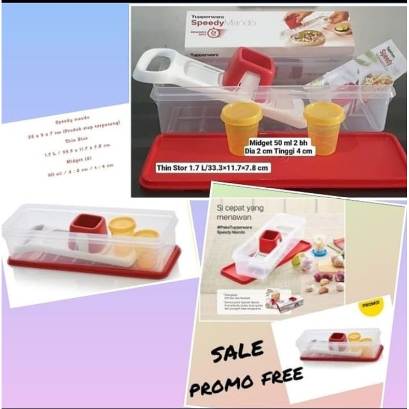 Tupperware speedy mando free thin stor
