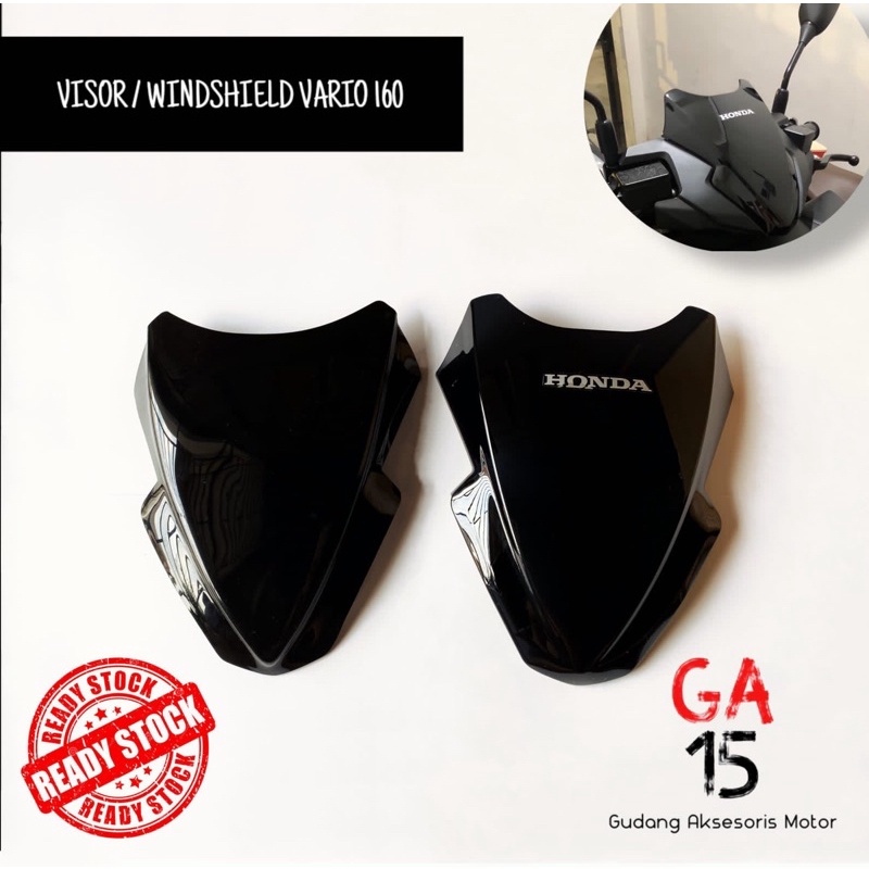 VISOR VARIO 160 ABS • WINDSHIELD / WINDSCREEN / TAMENG VARIO 160 ORIGINAL HONDA
