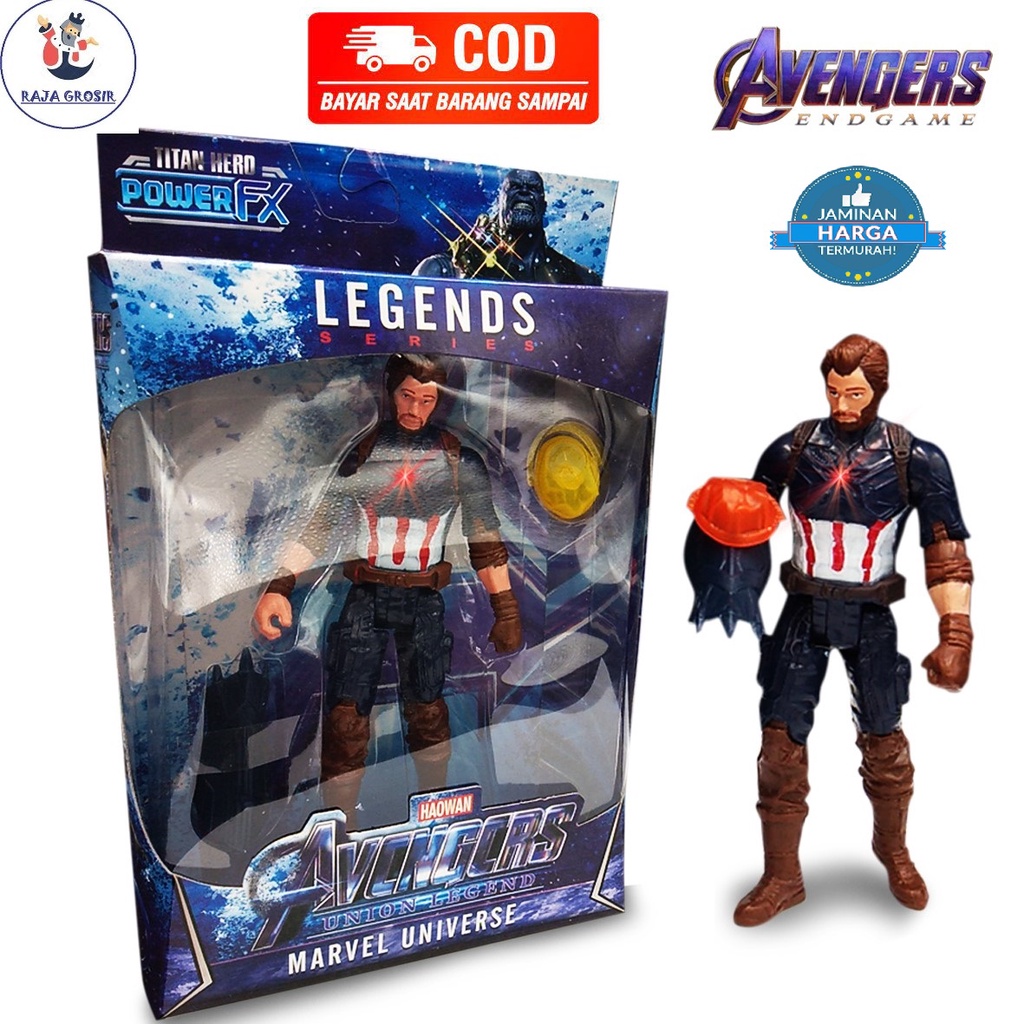 Mainan Action Figure Marvel Avengers / Mainan Anak Action Figure Avengers Captain America