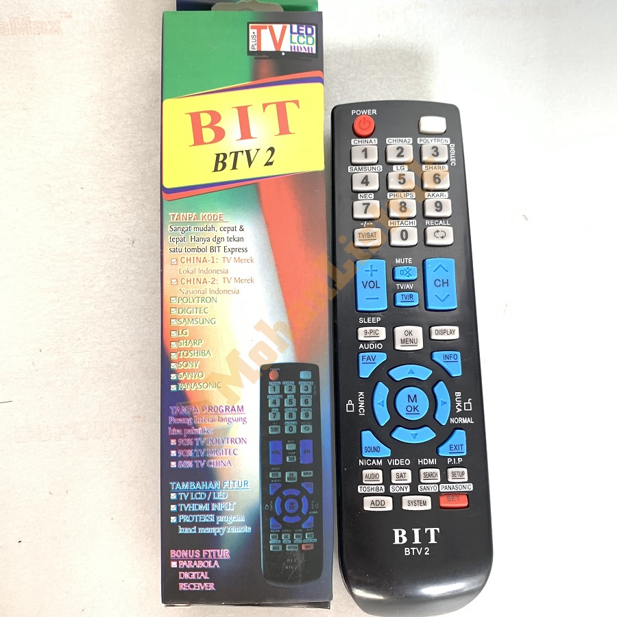 REMOT TV UNIVERSAL BIT BTV 2 REMOT TV MULTI