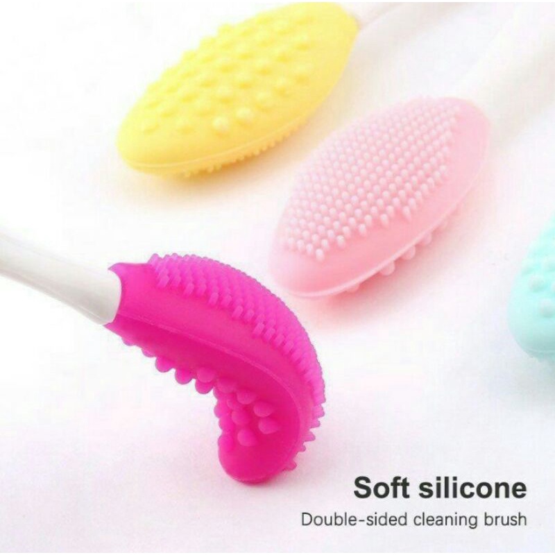 Siap kirim KUAS MASKER SILIKON DAN  PEMBERSIH KOMEDO - SIKAT KOMEDO