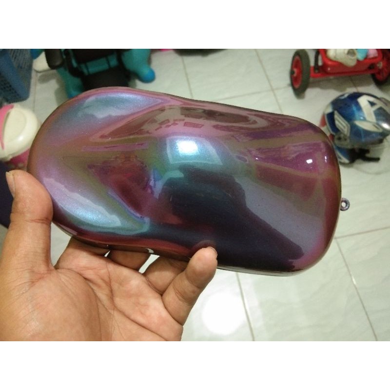 cat bunglon biru ungu merah /lembayung biru ungu merah