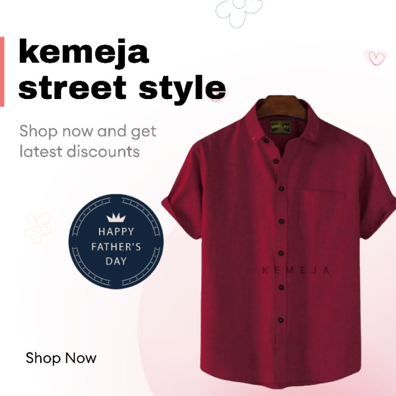 KEMEJA PRIA MENS POLOSAN LENGAN PENDEK COOLMAN PAKIAN PRIA CASUAL PAKAIAN DINAS PNS KERJA SIZE MLXL