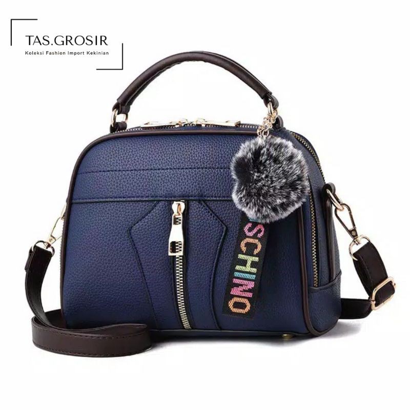 [COD] LB - Tas fashion wanita free gantungan pom pom / Tas import 127