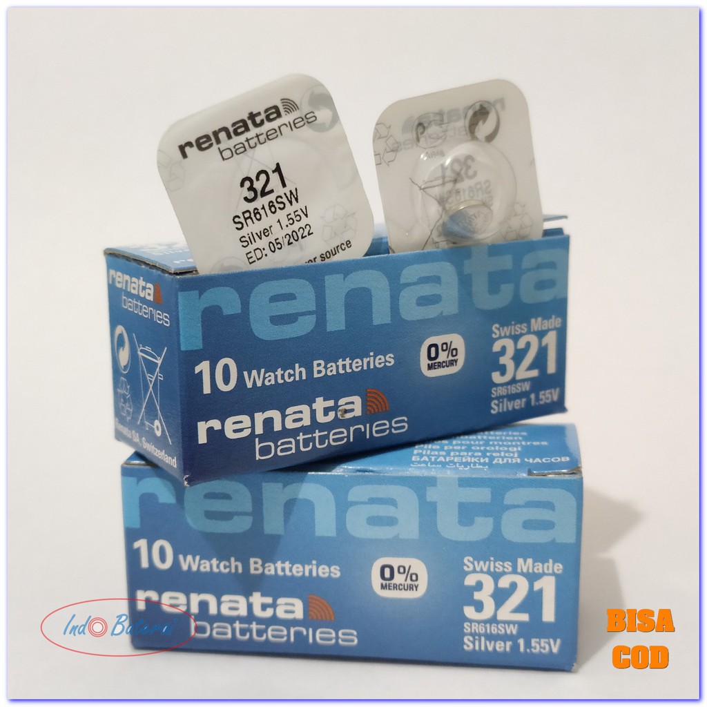 BATRAY JAM TANGAN RENATA 321 SR616SW ORIGINAL BATERAI RENATA 616 ORI