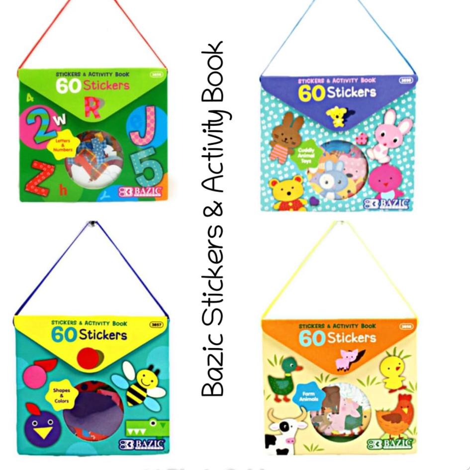 

Best! Bazic 60 Stickers & Activity Book Stiker dan Buku Aktivitas Anak .,