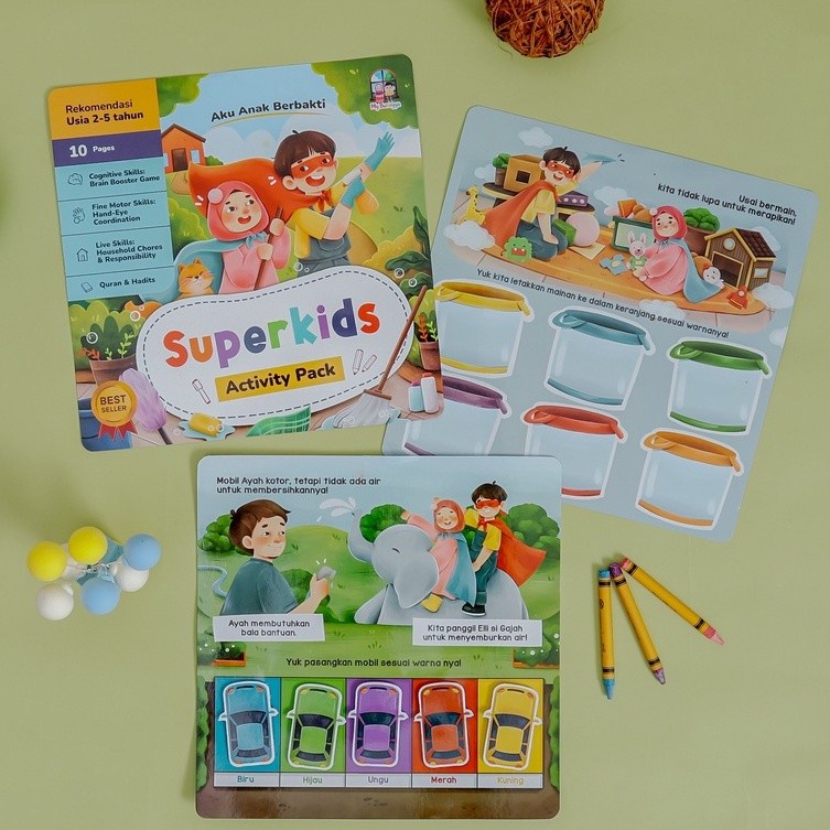 Superkids Activity Pack TERBARU Busy Book Islami