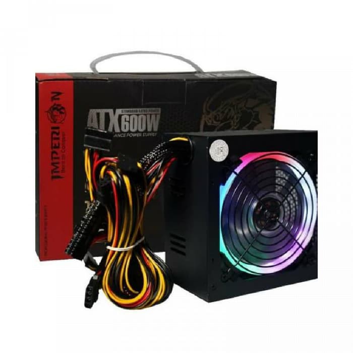 Power Supply / PSU Imperion P600 600W LED VGA 8 Pin RGB