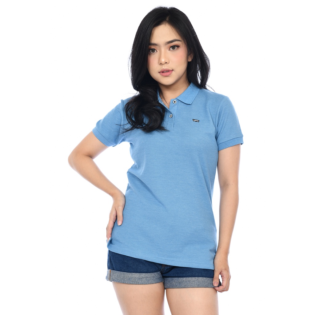 Kaos Kerah Levis | Kaos Cewek | Turquoise