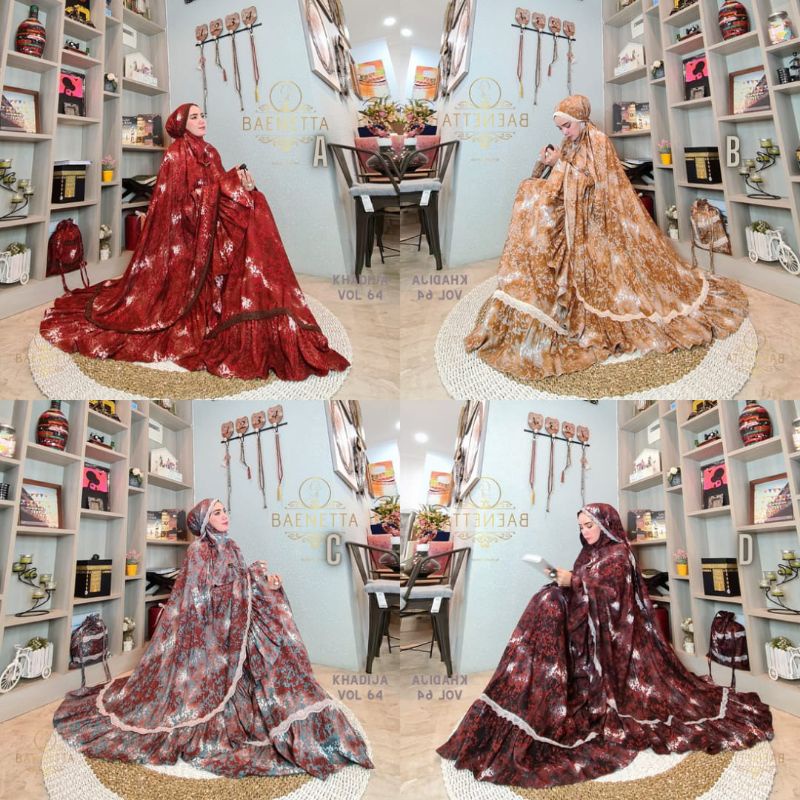 MUKENA MEWAH EXCLUSIVE / MUKENA KHADIJA VOL 64 BY BAENETTA / MUKENA PREMIUM