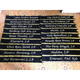 1 Hari Jadi PROMO Selempang Wisuda Sash Beludru Bordir 1 Hari Jadi PROMO Selempang Wisuda Sash Beludru Bordir
