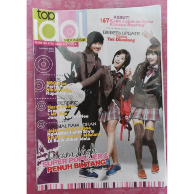 Majalah kpop top idol drama dream high iu suzy kim soo hyun
