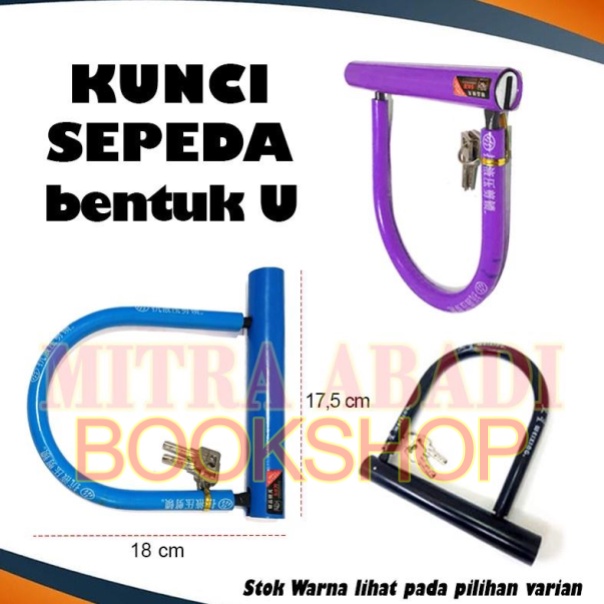 Alat Pengunci / Kunci Sepeda Bentuk U