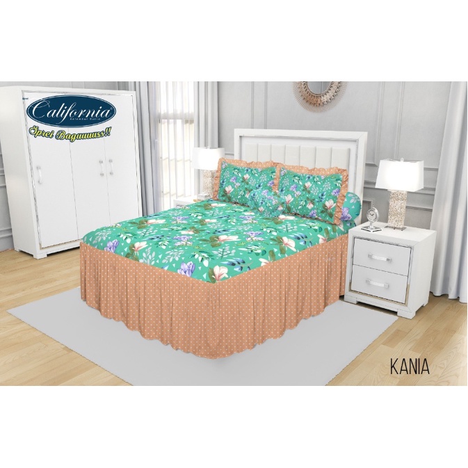 ❤ IJN ❤ CALIFORNIA - Sprei RUMBAI King (180x200) Terlaris pilihan P3