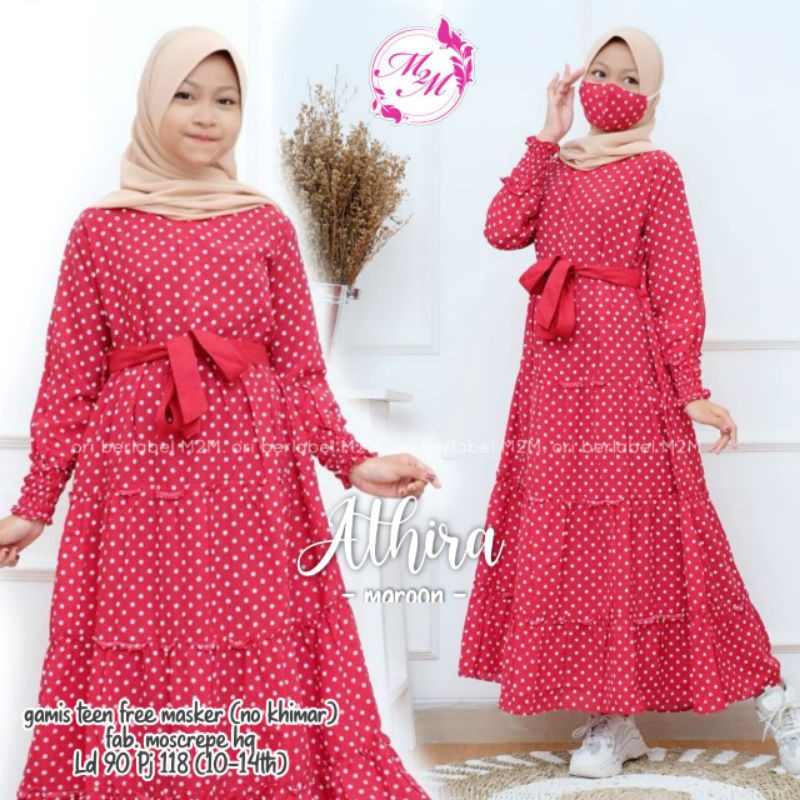 ATHIRA gamis remaja by m2m