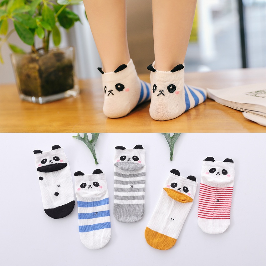 TSC -  [5 SET] KAOS KAKI BAYI ANAK IMPOR SOCKS LUCU KARAKTER KARTUN UNISEX