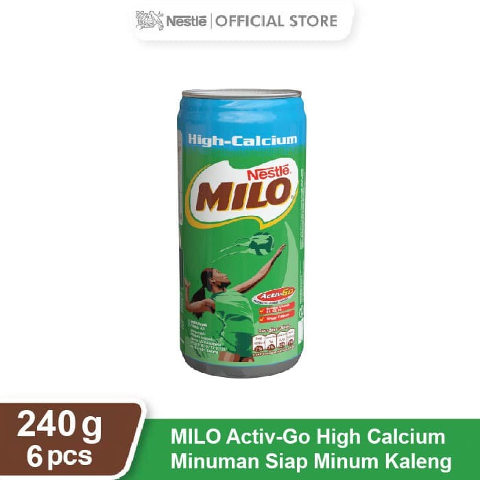 

NESTLE MILO Activ-Go High Calcium Kaleng 240ml 6 Pcs