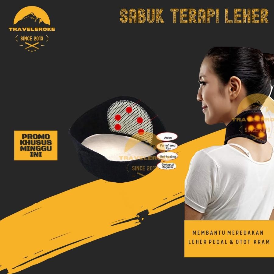 Sabuk Terapi Kesehatan Leher Magnetik Tourmaline
