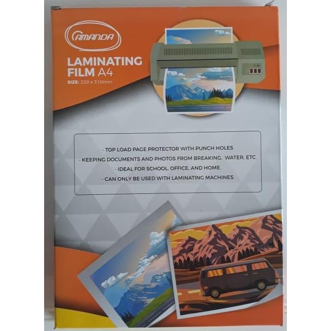 

AMANDA PLASTIK LAMINATING A4 - 100 MICRON KODE 865