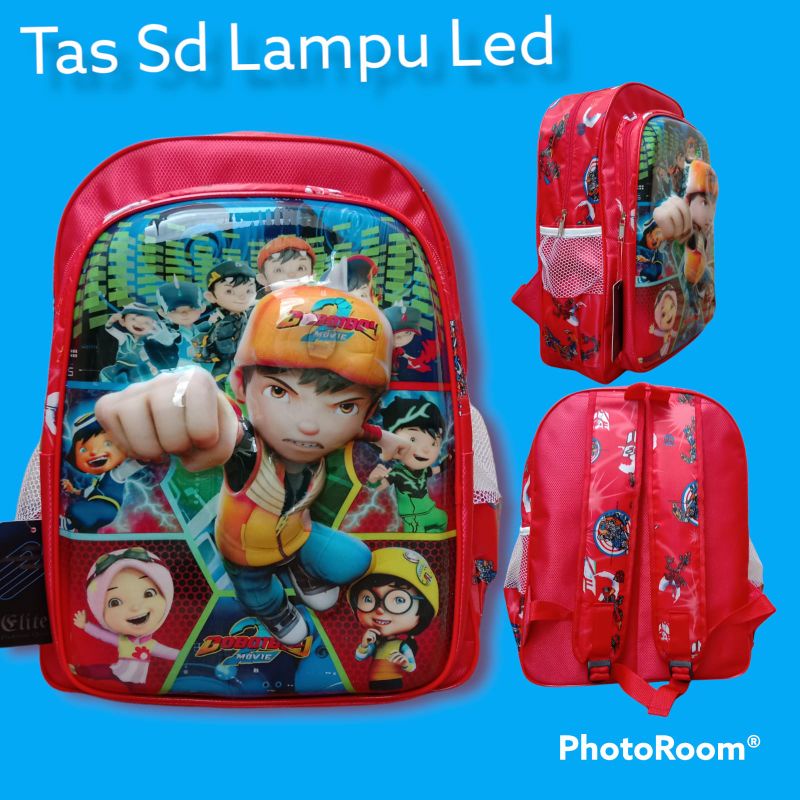 Ransel Sekolah Anak Sd Boboiboy Lampu Led Nyala