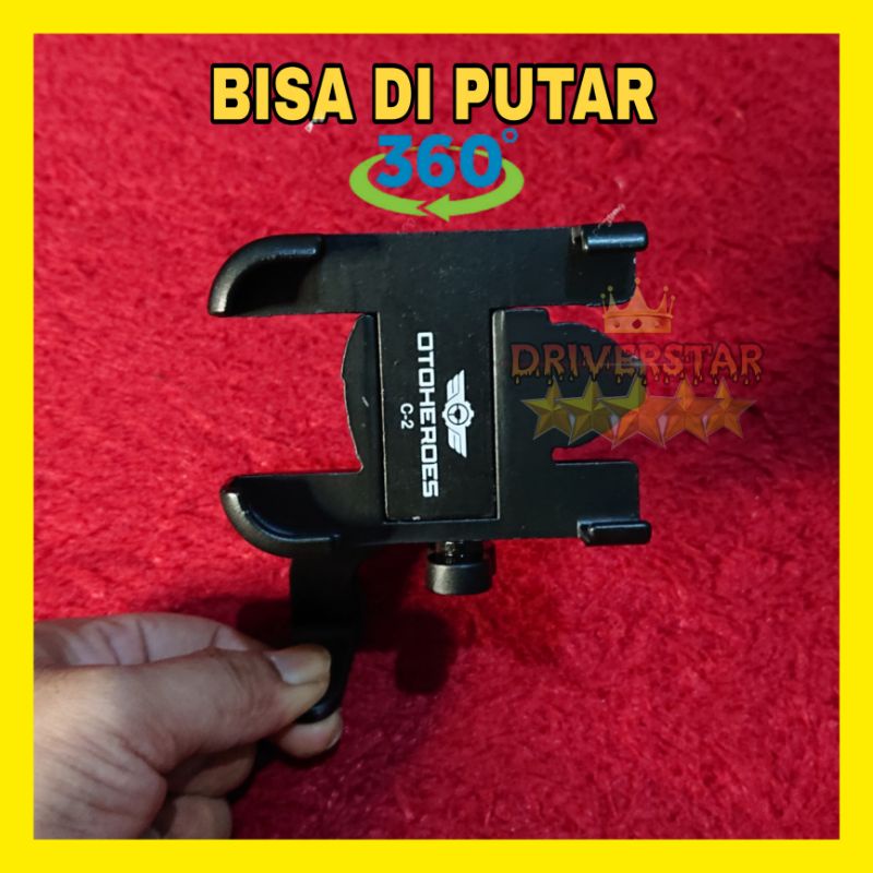 Holder OTOHEROES Holder Hp Motor Spion Universal Full Besi