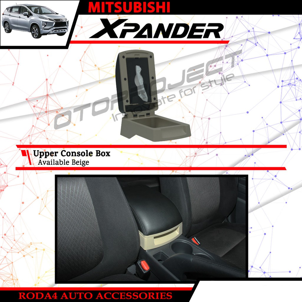 Upper Console Box Arm Rest Kulit Mitsubishi Xpander