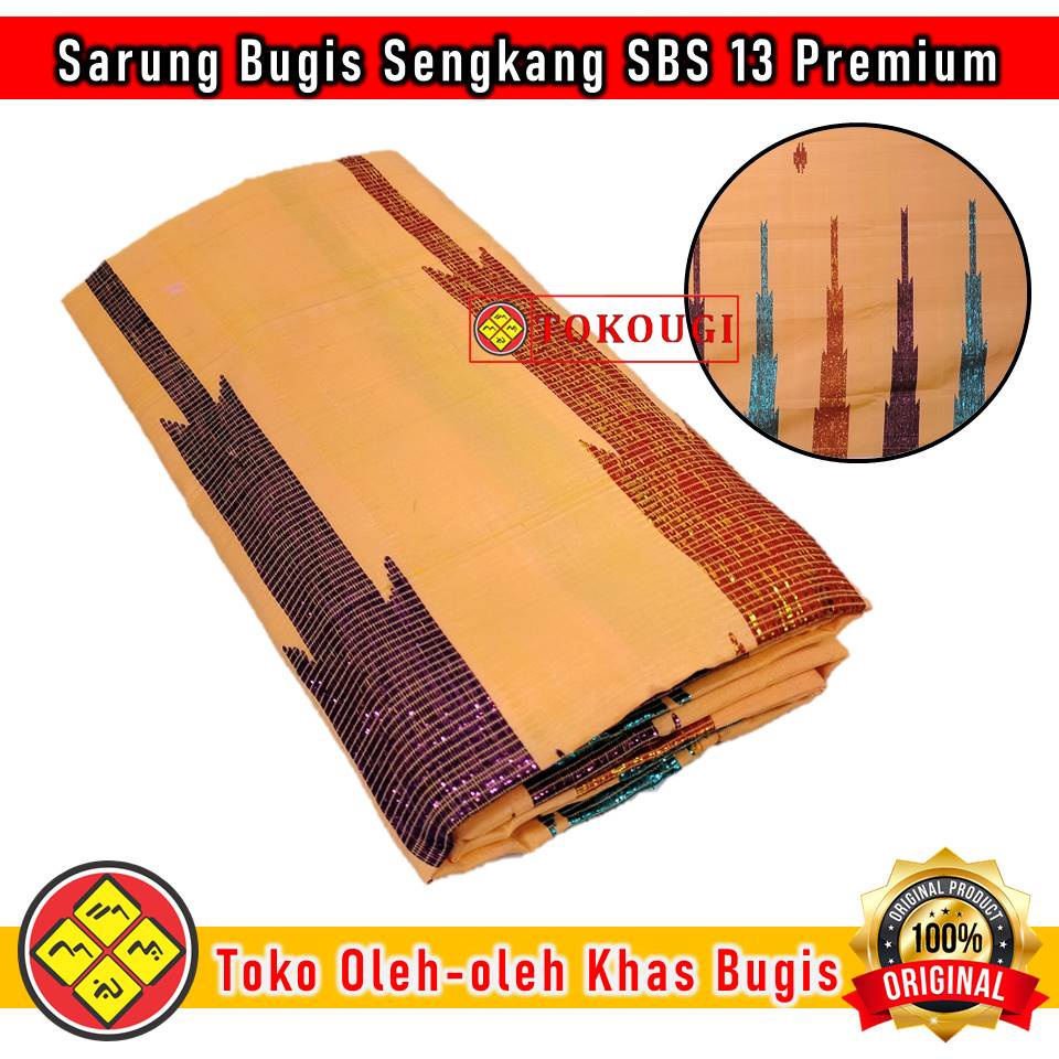 (READY) Kain Tenun Sutera Bugis Sengkang Asli Pakai Tenun Tangan Type SBS 13 Premium Terbaru