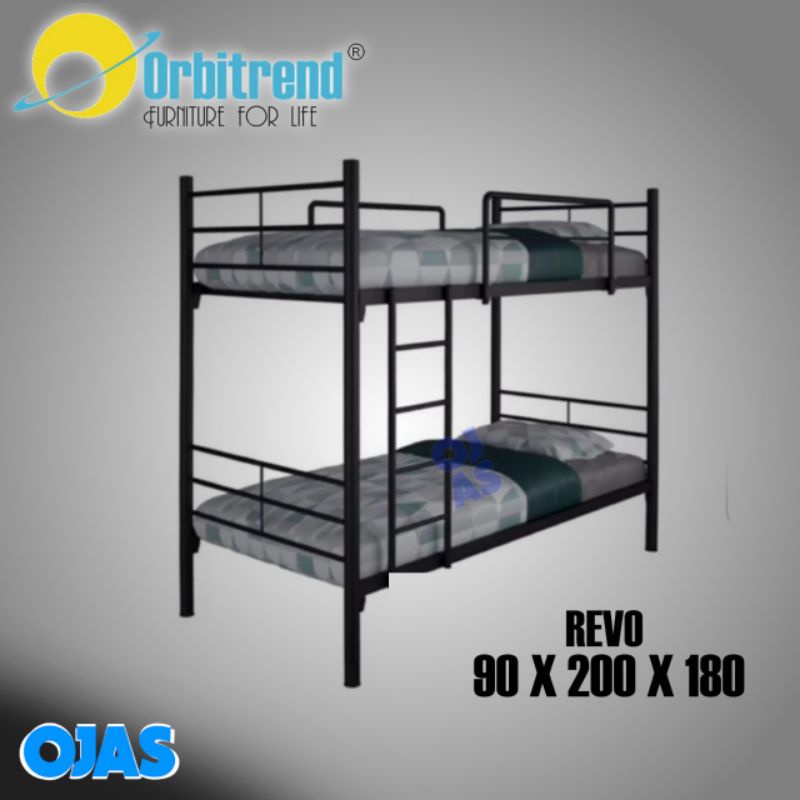 Ranjang besi tingkat susun kuat n kokoh lengkap kasur