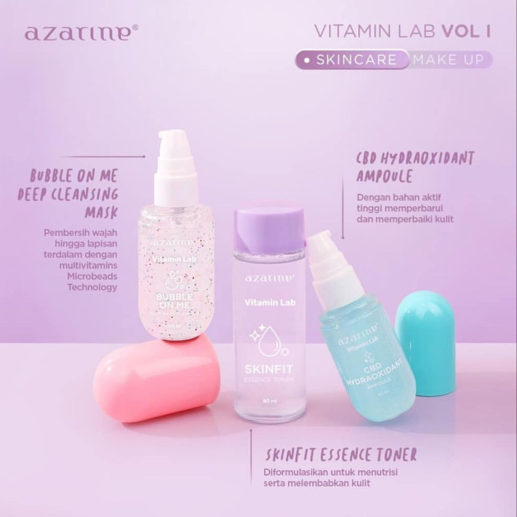 AZARINE Vitamin Lab | Essence Toner | Ampoule | Mask Cleanser | Lip Primer Serum